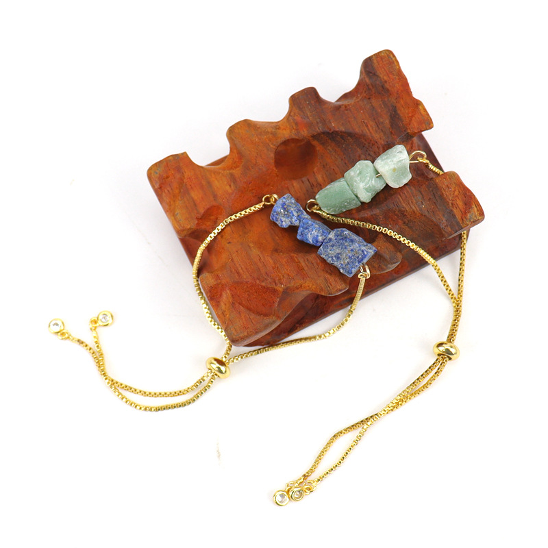 Fashion Irregular Alloy natural stone Bracelets 1 Piece