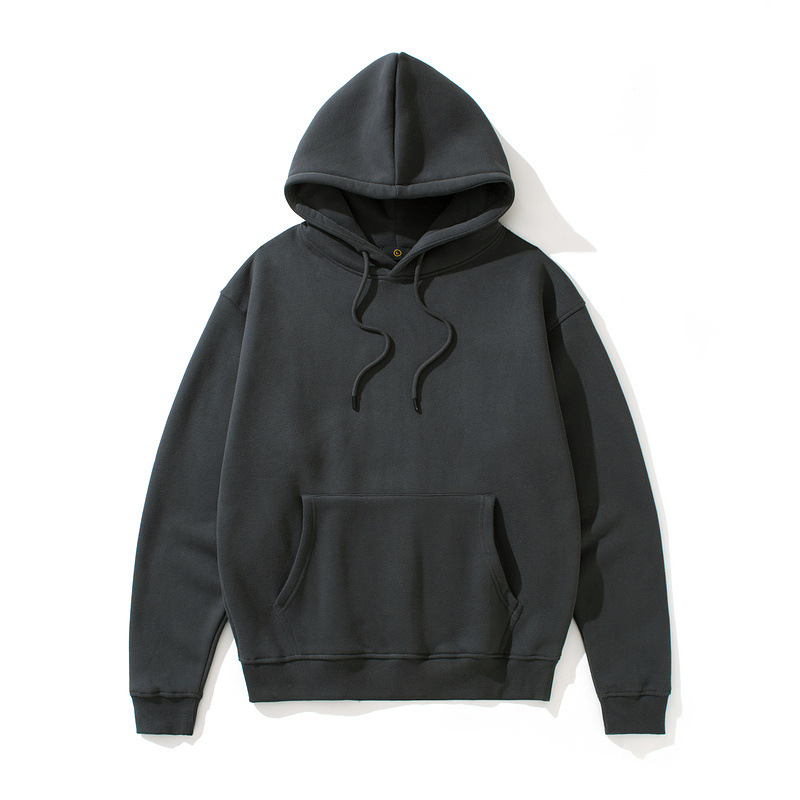 Men's Hooded Sweatshirt Heavyweight Solid Colour Urban Style_voghion.com