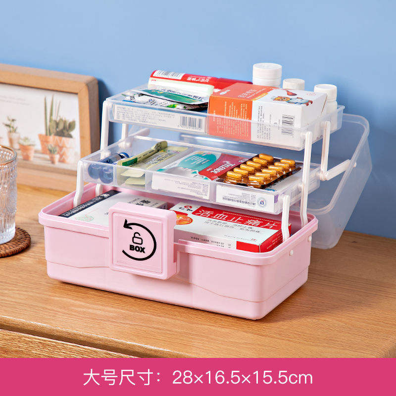 医療用収納ボックス薬箱家庭用大容量医療救急箱多層薬品緊急家庭用薬箱|undefined