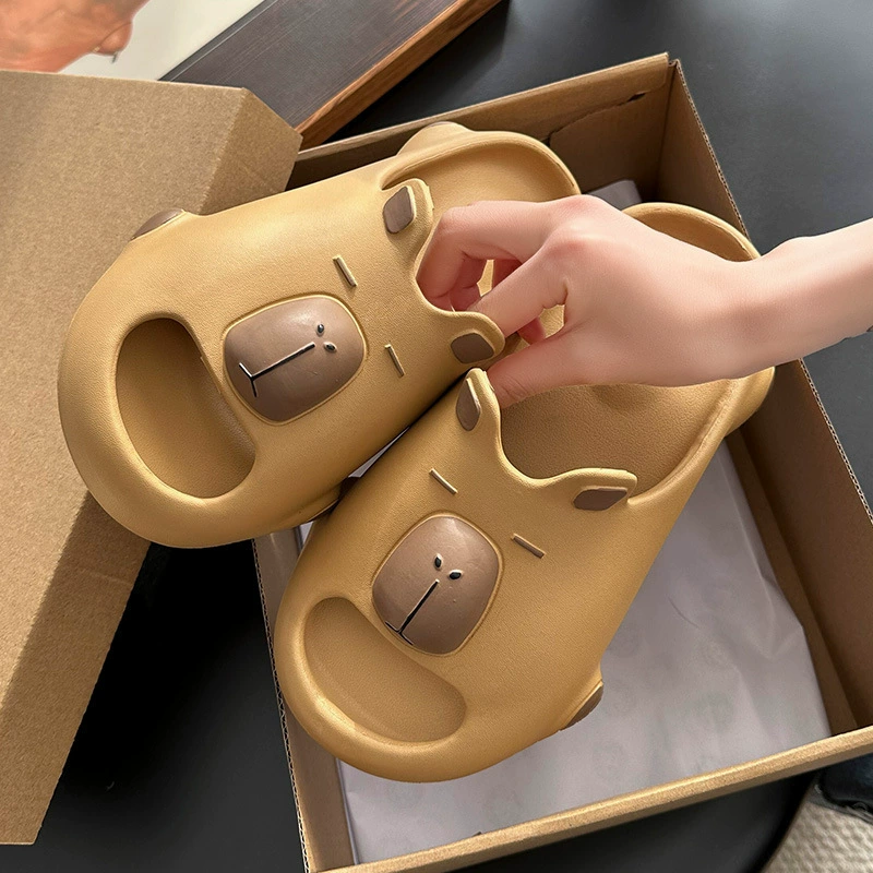 Новая Капибара новый внешний вид тапочек дамы внутри дома фекалии чувство нескользящей тишины милые холодные тапочки