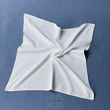 扎染白坯真丝手帕口袋巾可刺绣手帕小方巾52×52cm
