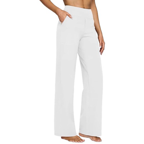 2024 Bestselling New Casual High-Waist Straight Leg Pants Loose Pocket Yoga Pants for European and American Amazon Independent Stores