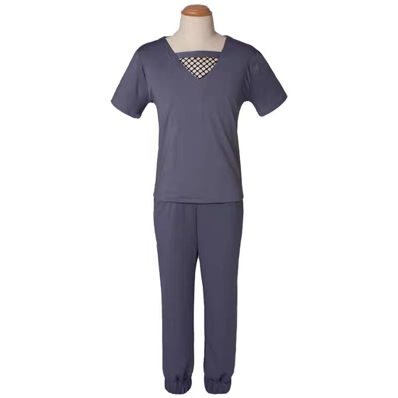 Naruto Cos Uchiha Itachi Costume Original Akatsuki Organization Mesh Undershirt T-Shirt Pants Full Set Outfit Short Sleeve Naruto Cos Uchiha Itachi Costume Original Akatsuki Organization Mesh Undershirt T-Shirt Pants Full Set Outfit Short Sleeve