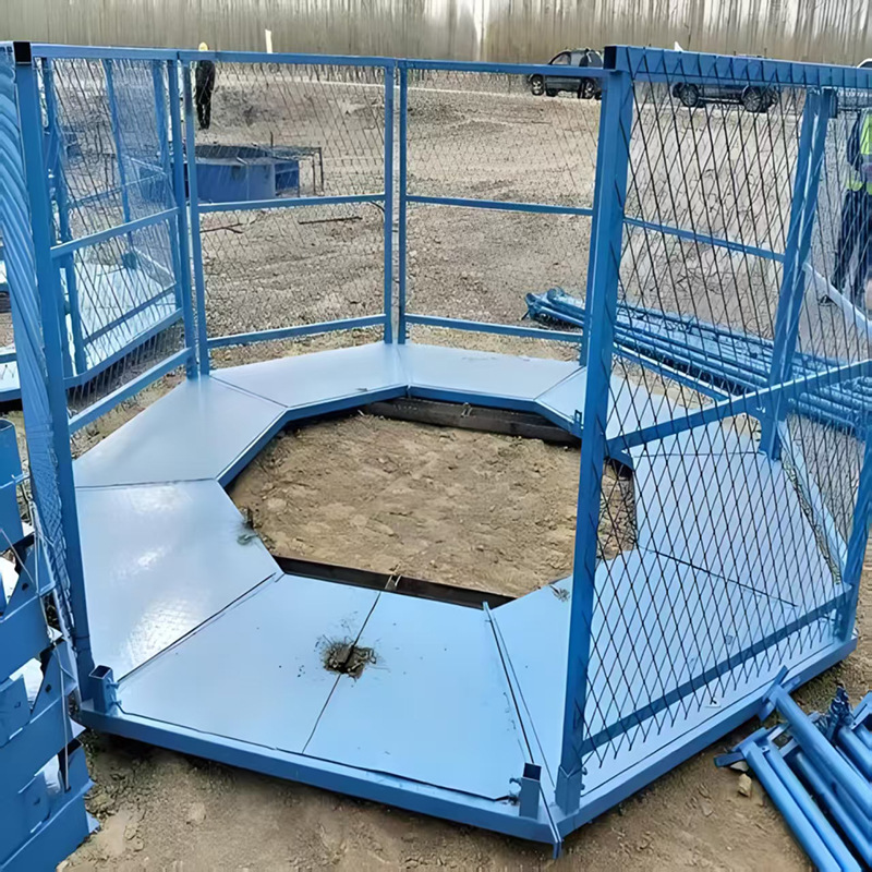 安全梯笼定 制桥梁建筑施工操作上下围笼组合框架式墩柱施工平台