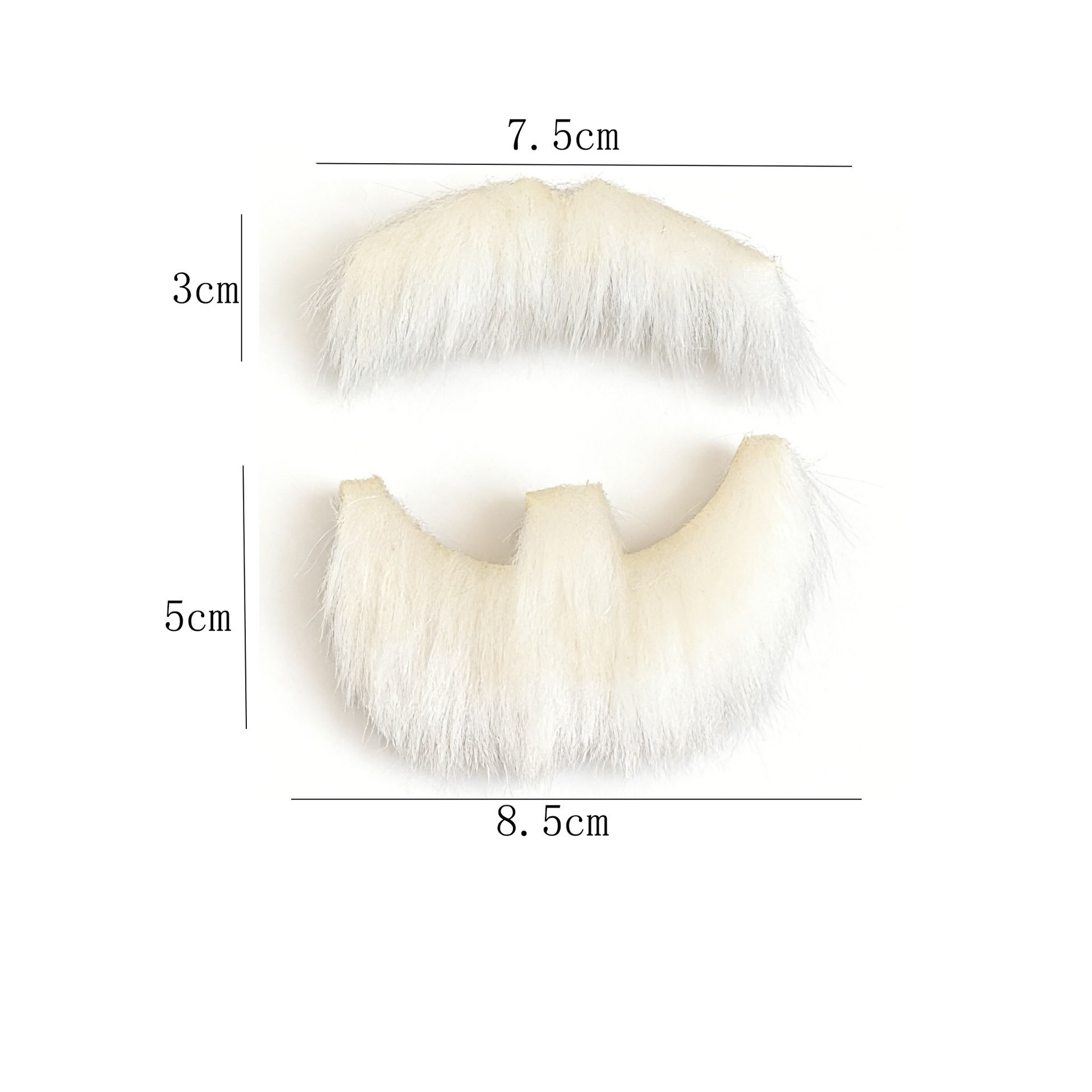 Transfronterizos barba falsa Halloween simulación autoadhesiva barba fiesta cosplay barba multicolor opcional