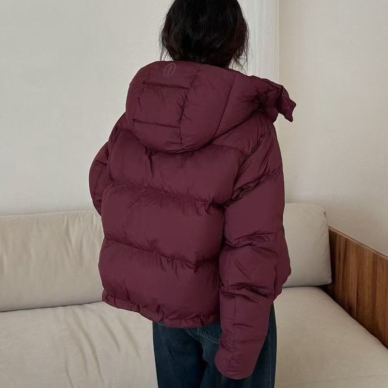 冬季羽绒服女4格新款短款白色泡芙可脱卸帽加厚修身|undefined
