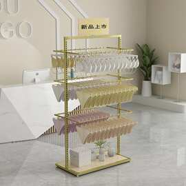 商场内裤展示架可调节内衣店中岛架双面盒装短裤陈列架丝袜子货架