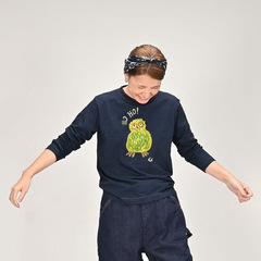 新品春上新日韓カジュアル可愛い淋雨鳥側開き長袖tシャツ45R淋雨鳥側開き長袖T