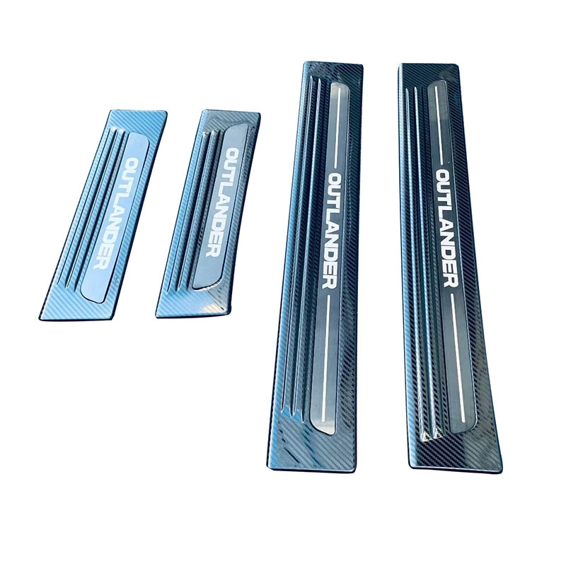 Adecuado para Mitsubishi 22 outlander puerta tira bienvenida pedal de acero inoxidable dentro y fuera de la puerta tira decorativa tira brillante