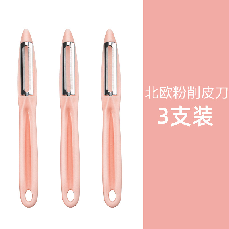 Cocina de acero inoxidable planas de regalo manzana gran cantidad de raspador de papas raspador de peras verduras raspador puede