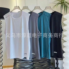 UA安*马凉感速干背心夏季运动休闲冰丝速干半袖吸湿排汗无袖坎肩