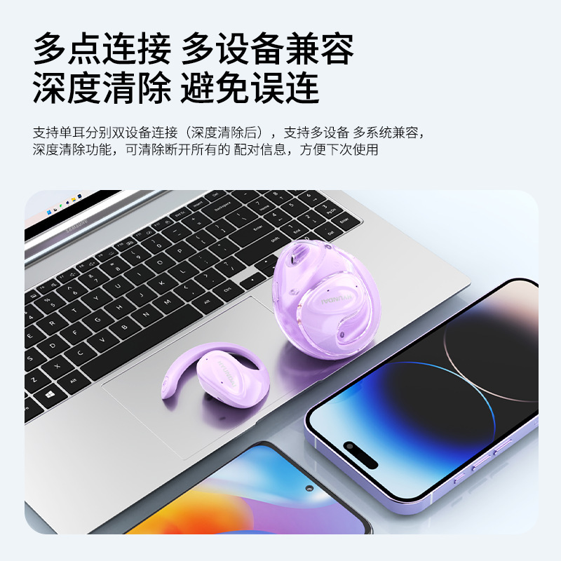 現代HY-X15Ultra二世代ココナッツボールTWS耳掛け運動bluetoothイヤホン無線で耳に入らない低遅延|undefined