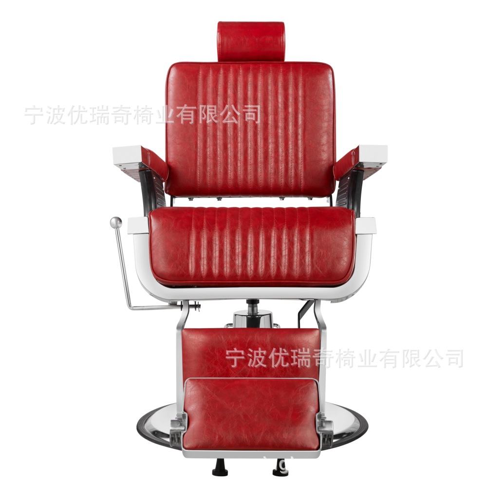 Silla de peluquero dorada de comercio exterior, silla de barbería de acero inoxidable, cómoda silla de peluquería, silla giratoria de aseo, nuevo producto, silla de peluquería