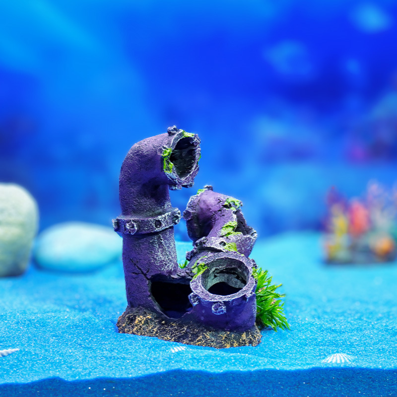 Fabulosa celebridad de Internet, paisajismo de peceras, tuberías de aguas residuales gastadas, decoración de peces y camarones, escondite de agujeros, decoración de acuarios, venta al por mayor transfronteriza