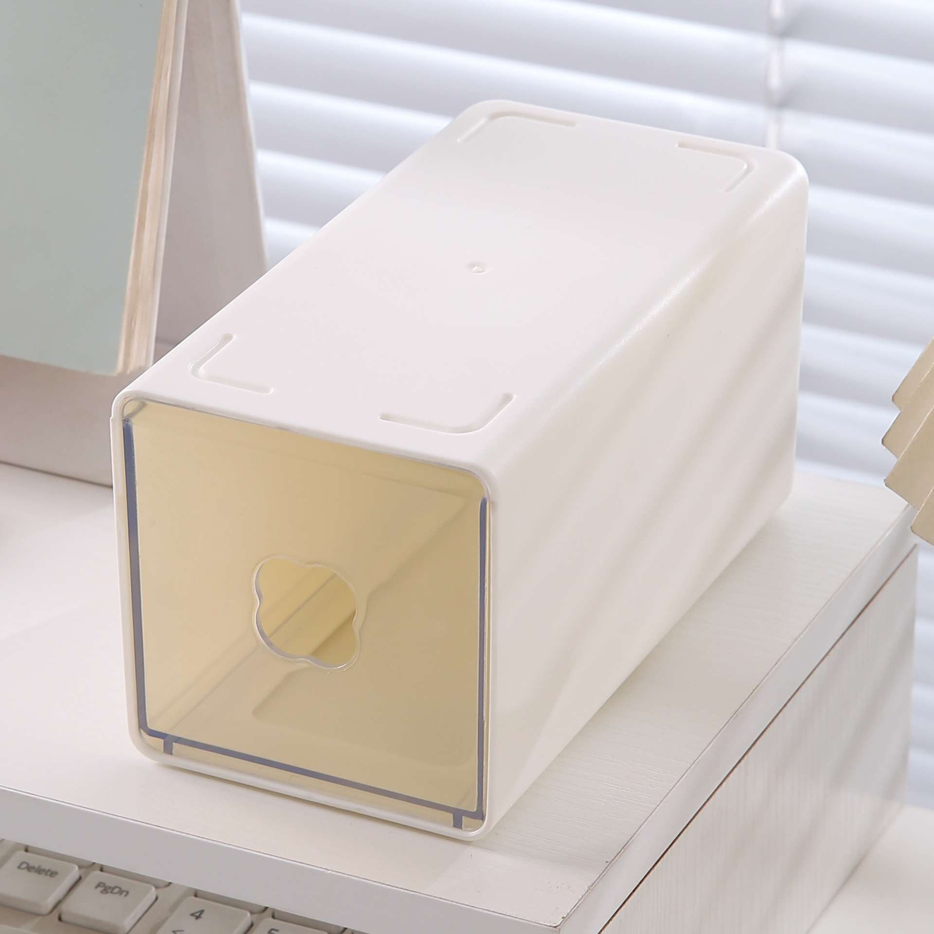 Caja de almacenamiento de escritorio tipo cajón de bolígrafo de gran capacidad escritorio de estudiantes combinación libre caja de almacenamiento de cosméticos