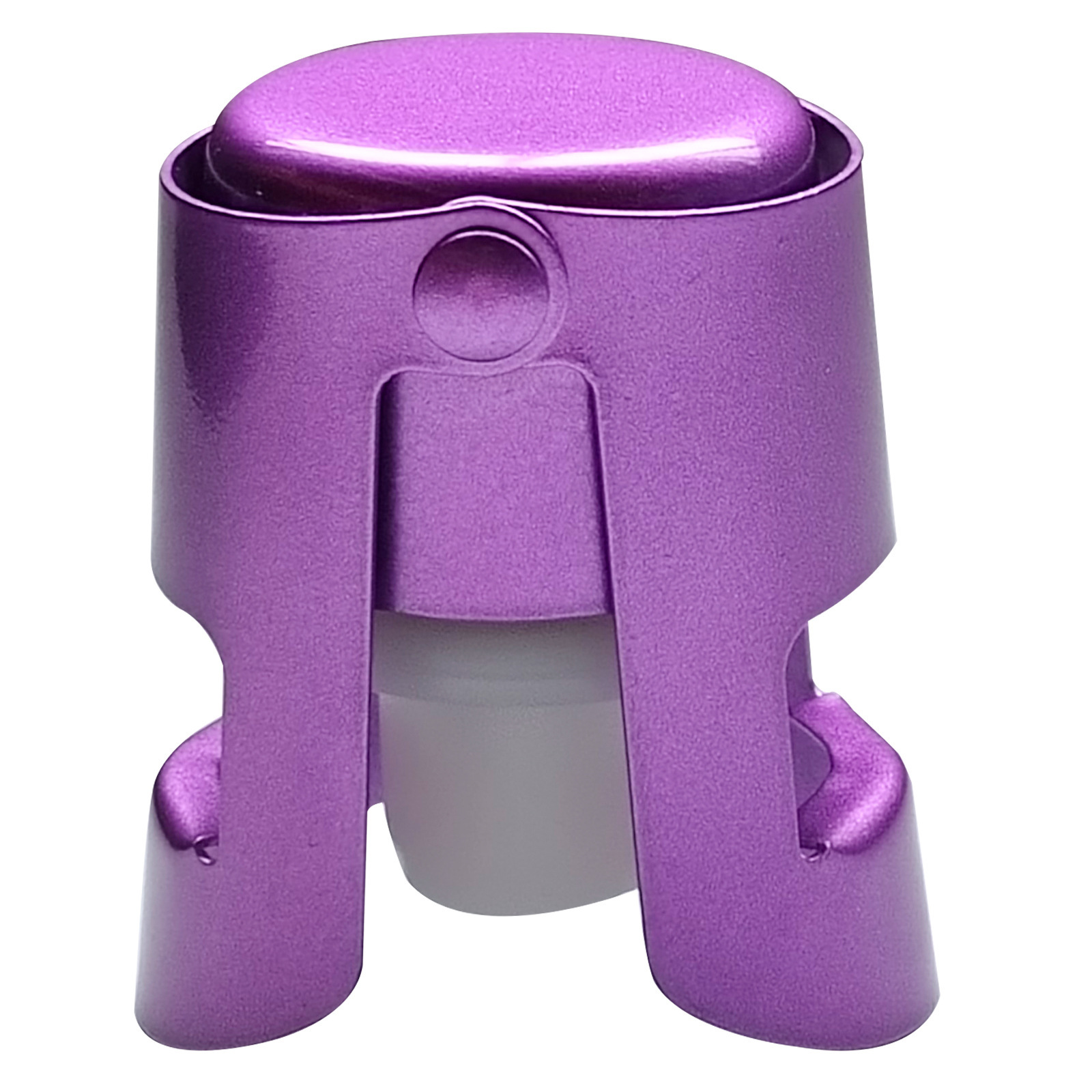 스프레이 페인트 보라색 스테인레스 스틸 샴페인 스토퍼 - 긴 캡