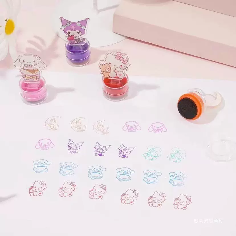 Sanrio, детская мультяшная печать, милый игрушечный штамп, награда