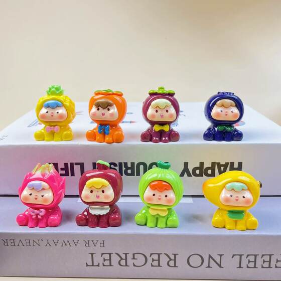 Luminous Fruit Cubs Second Generation Fourth Generation Resin DIY Creative Ornaments Blind Bag Shake Tone Explosions Pair Touch Blind Bag