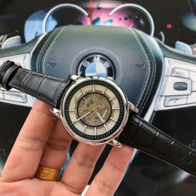 New AliExpress foreign trade best selling European and American fashion amar men's belt hollow mechanical watch New AliExpress foreign trade best selling European and American fashion amar men's belt hollow mechanical watch