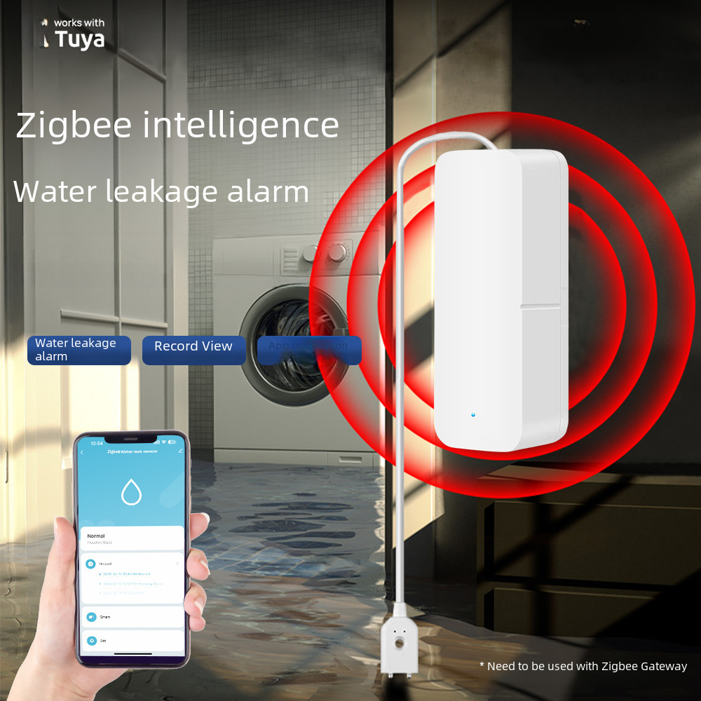 Graffiti ZigBee Smart Water Immerse Sensor Sensor Home Furnishing Tuya Water Sensor