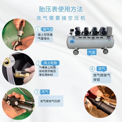 Air pressure gauge/tire pressure gauge Inflatable Meter Tire Pressure Meter Pressure