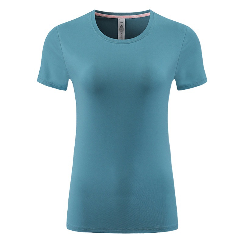 Ropa de yoga ajustada para mujer para comercio transfronterizo, camisetas de manga corta, tops deportivos, ropa de fitness para correr que adelgaza, ropa ajustada de secado rápido