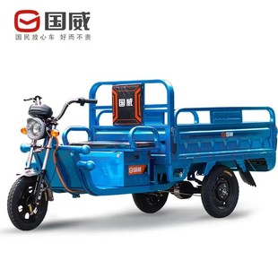 國威電動三輪車拉貨貨車載重王成人家用快遞車農用廠家批發三輪車