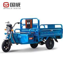 国威电动三轮车拉货货车载重王成人家用快递车农用厂家批发三轮车