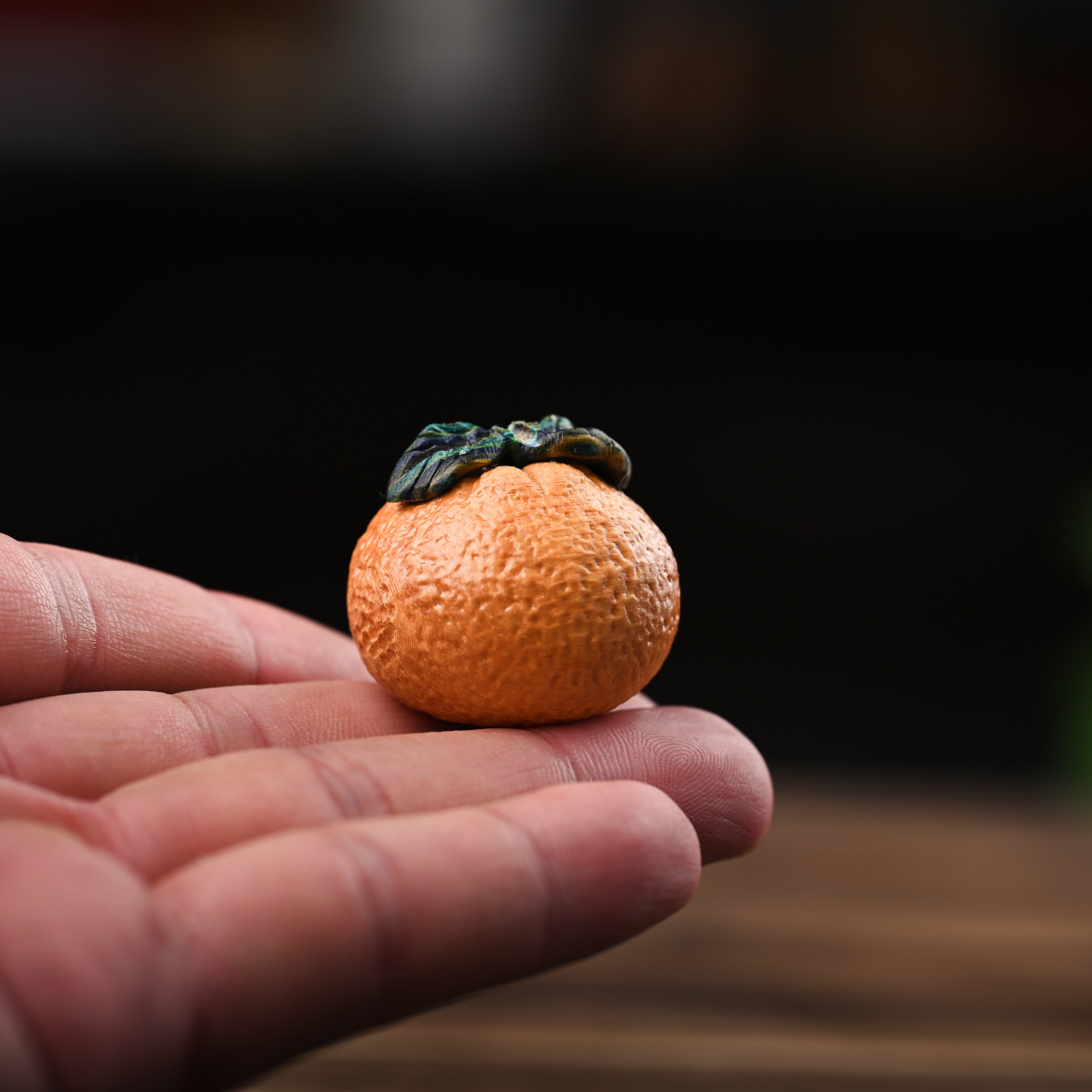 仿真橘子跨境貨源紅木橙子橙心橙意聖誕 diy配飾茶桌文玩擺件批發