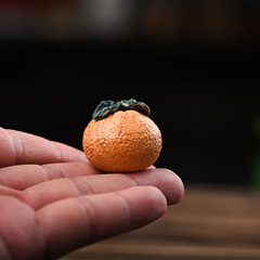 仿真橘子跨境貨源紅木橙子橙心橙意聖誕 diy配飾茶桌文玩擺件批發