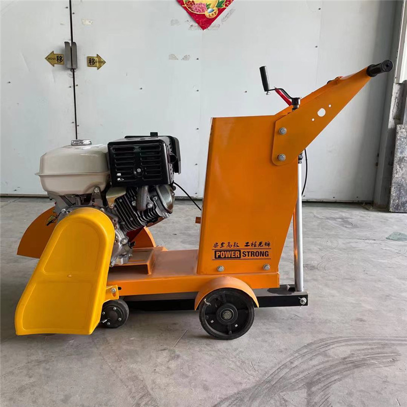 手推式马路切割机 大马力路面切缝机 柴油切路机