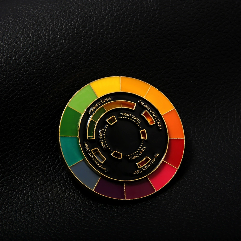 Rainbow emotional adjustable keychain, badge, brooch