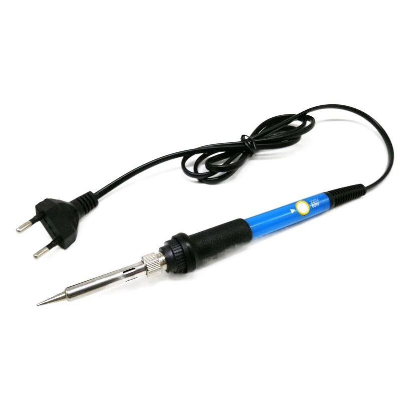 Новый 110 В/220 В Европейский/британский штекер Электрический паяльник с регулируемой температурой, набор из 7 предметов, постоянная температура, брендинг, костюм щетки 60 Вт