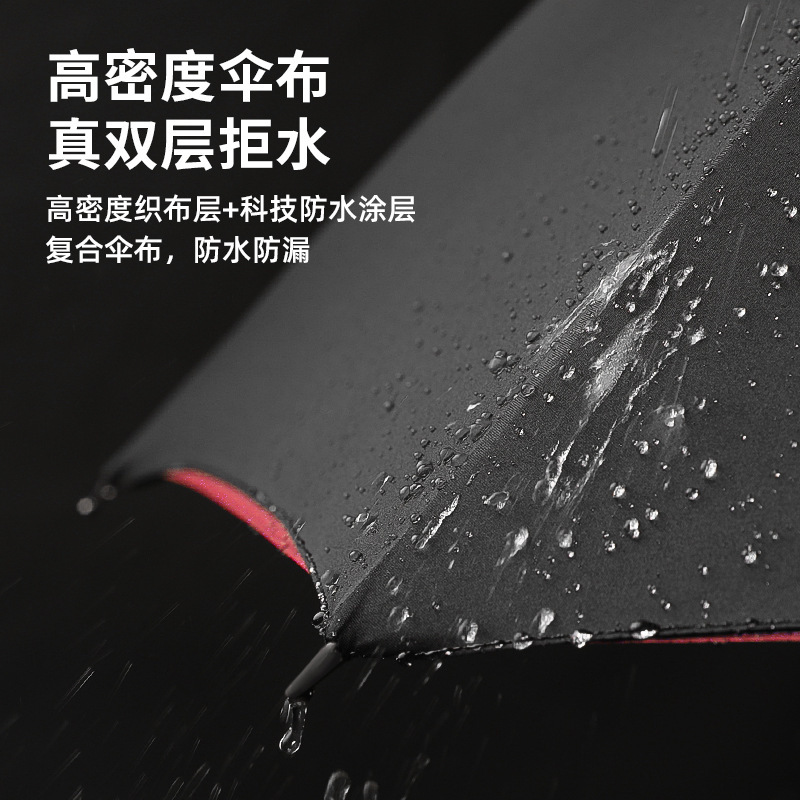 双层自动雨伞长柄超大号加固加厚结实抗暴风雨三双人男士高端广告|undefined
