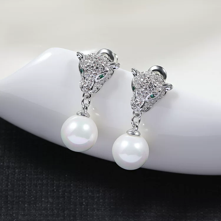 Серебряная игла, серьги, модное каменное инкрустация, тренд zirconium из жемчи, образец серебра 925, европейский стиль