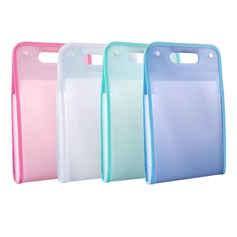 A4 bolsa de órgano vertical, carpeta portátil, bolsa de almacenamiento de papel de prueba de gran capacidad de múltiples capas para estudiantes, papeles de alto valor