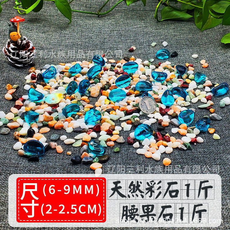 천연 컬러석 0.5kg + 캐슈 스톤 0.5kg