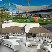 现代商业景观GRC混凝土凳城市更新异形立面水磨石花坛树池坐凳