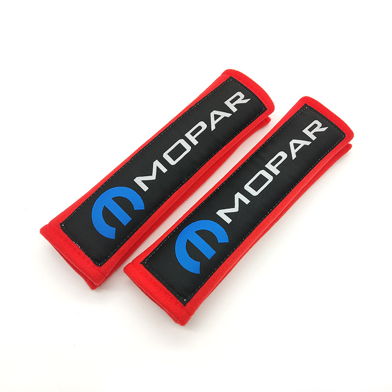 Seat belt shoulder pad, Tengyuan Cotton Cover Pair - mopar-red