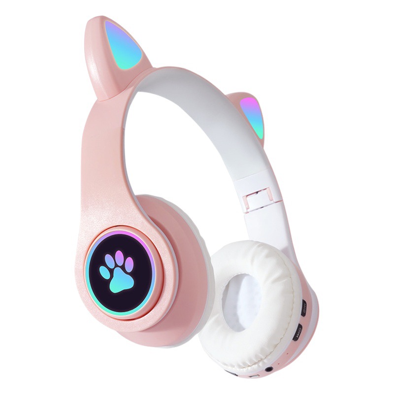 Transfronterizo nuevo B39B que emite luz orejas de gato lindo gato garra fresco auricular Bluetooth juego de auriculares lote
