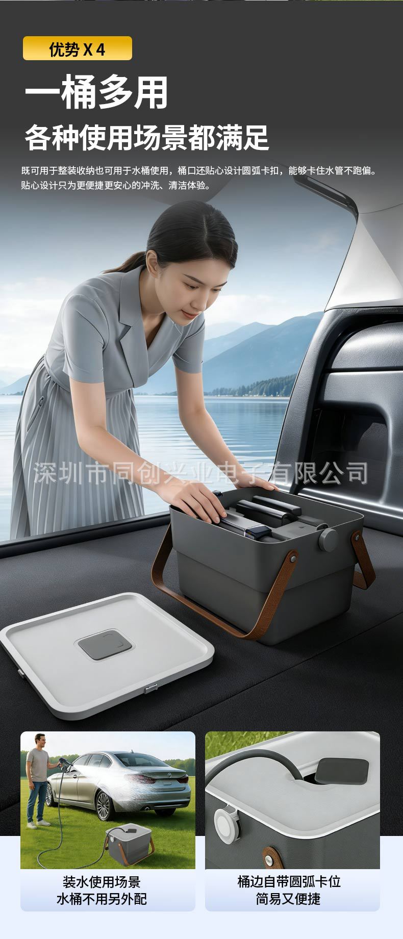 Brushless Car Washing Machine, High-Pressure Water Gun, Household Electric Lithium Battery 2026 New Model Cleaning Machine, Powerful Booster Device