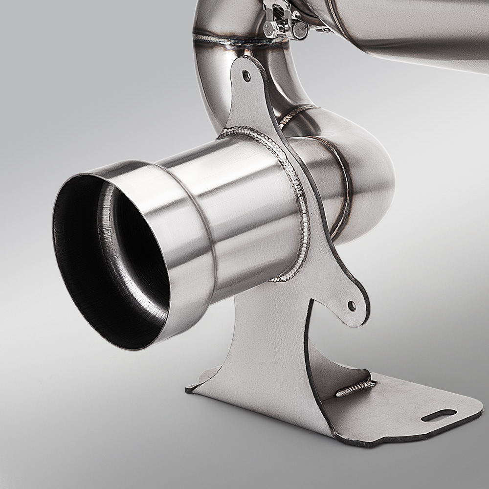 Bombardier CanAm Maverick X3 original factory diameter stainless steel front exhaust pipe 17-25, non-destructive installation