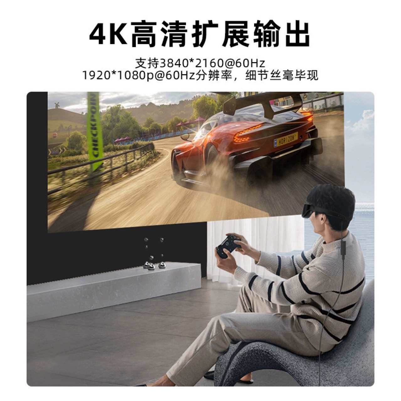Тип-C на HDMI ротор AR-очки компьютер внешний дисплей высокой четкости конвертер для Switch TV