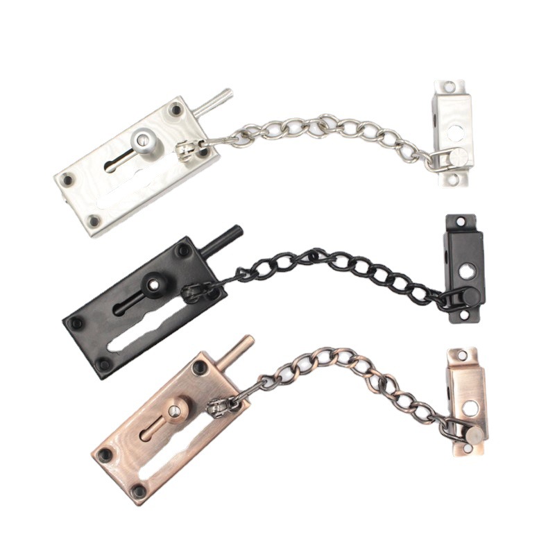 Sukook acero inoxidable anti-robo de la cadena de protección de la cerradura de la puerta del perno de acero inoxidable antirrobo hebilla de doble propósito cerradura de la puerta con la cadena