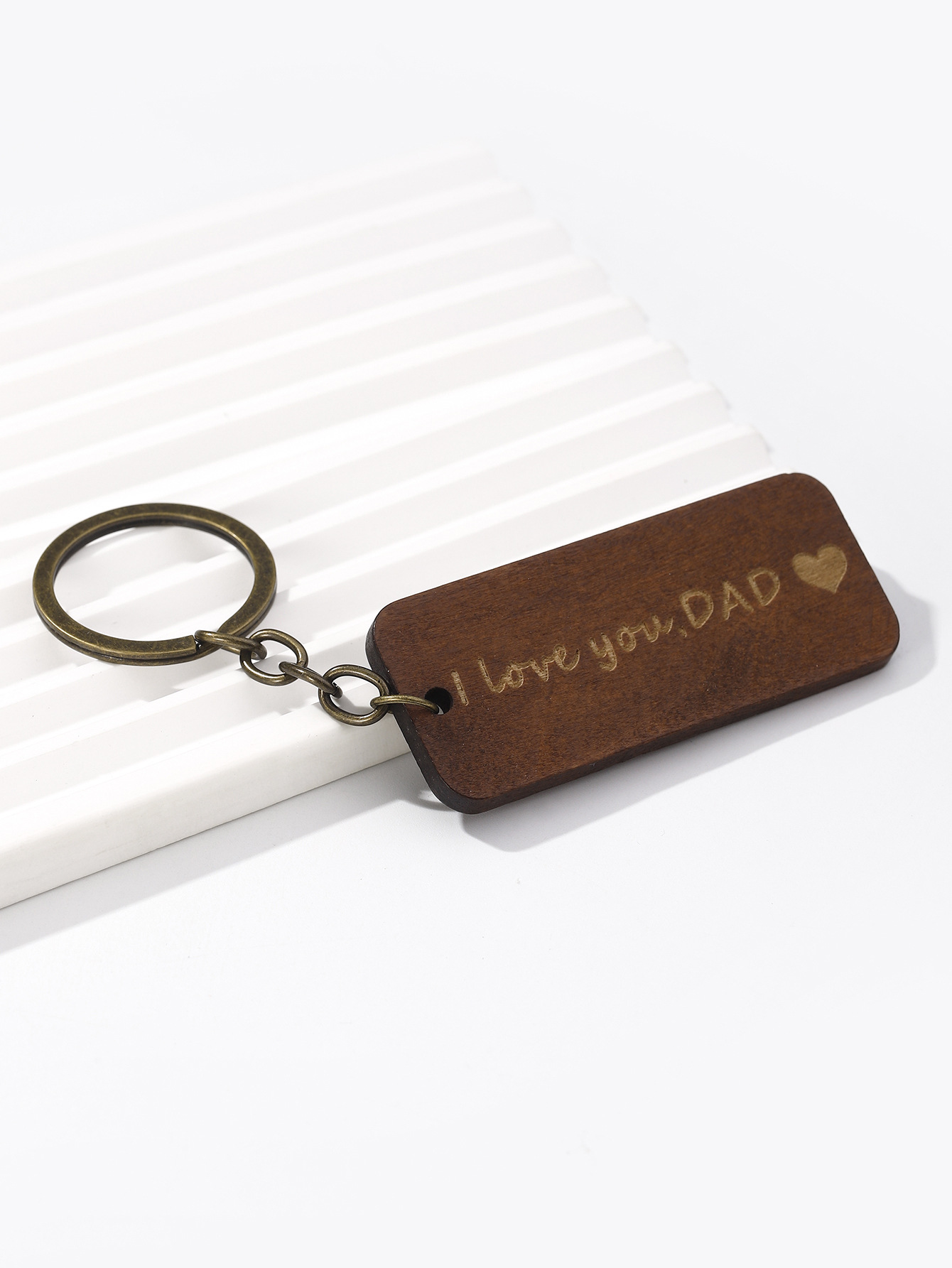 Simple Style Geometric Letter Wood Mother'S Day Father'S Day Unisex Keychain display picture 27