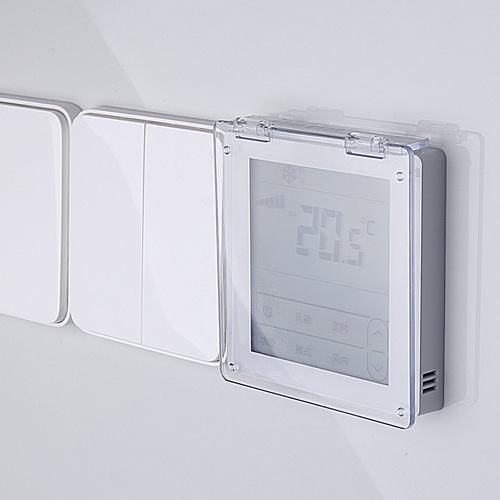 Central air conditioning panel anti-touch protective cover floor heating thermostat light-shielding dust cover bathroom heater switch waterproof cover
