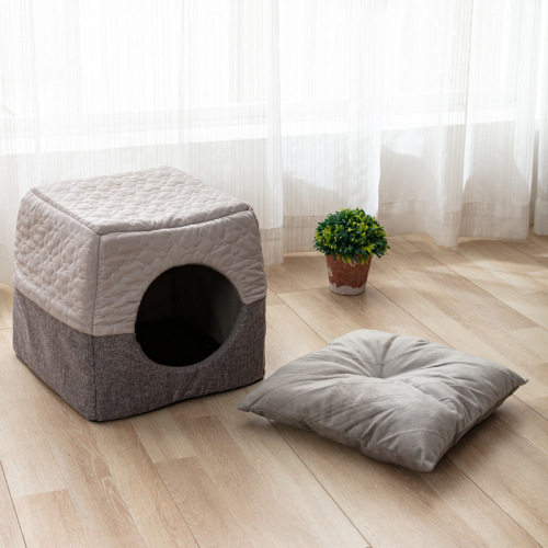 New product, warm in winter, cool in summer, multi-purpose cat house, small dog pet house, semi-enclosed cat house, can be used in all seasons
