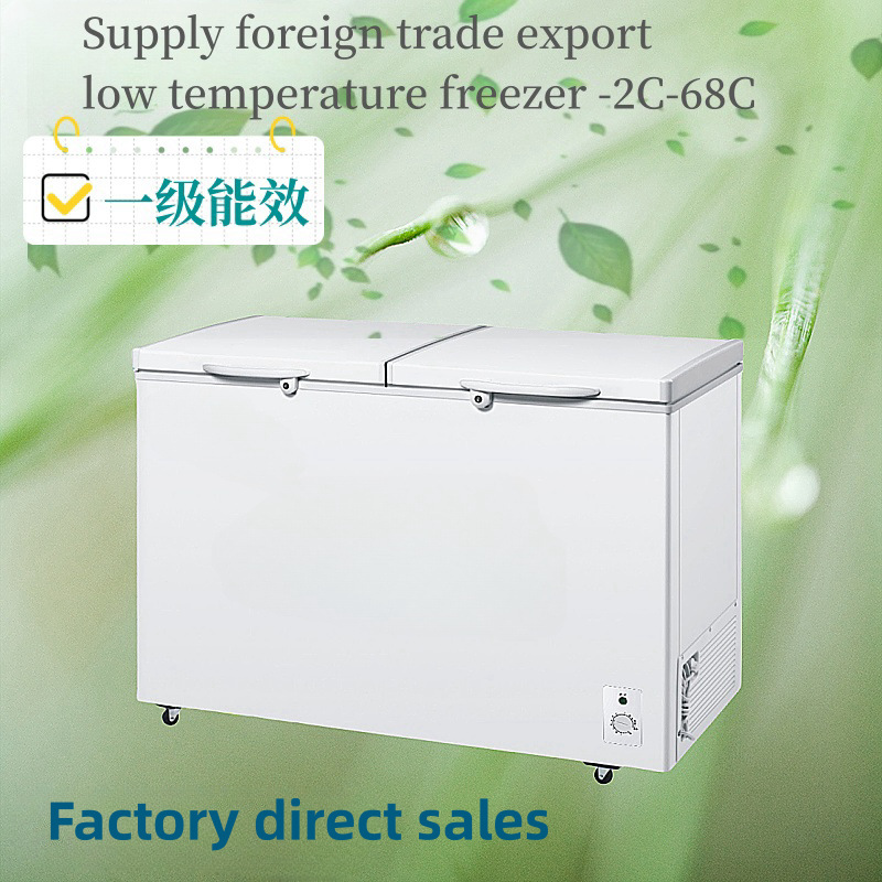 Horizontal Freezer, Double-Temperature Large-Capacity Freezer, Fresh-Keeping Cabinet, 48L-828L, Commercial Energy-Saving, Household First-Class