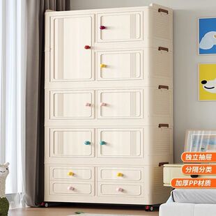 Large-Capacity Clothing Storage Box Household Thickened Children's Clothes Quilt Toy Storage Box with Pulley Folding Suitcase