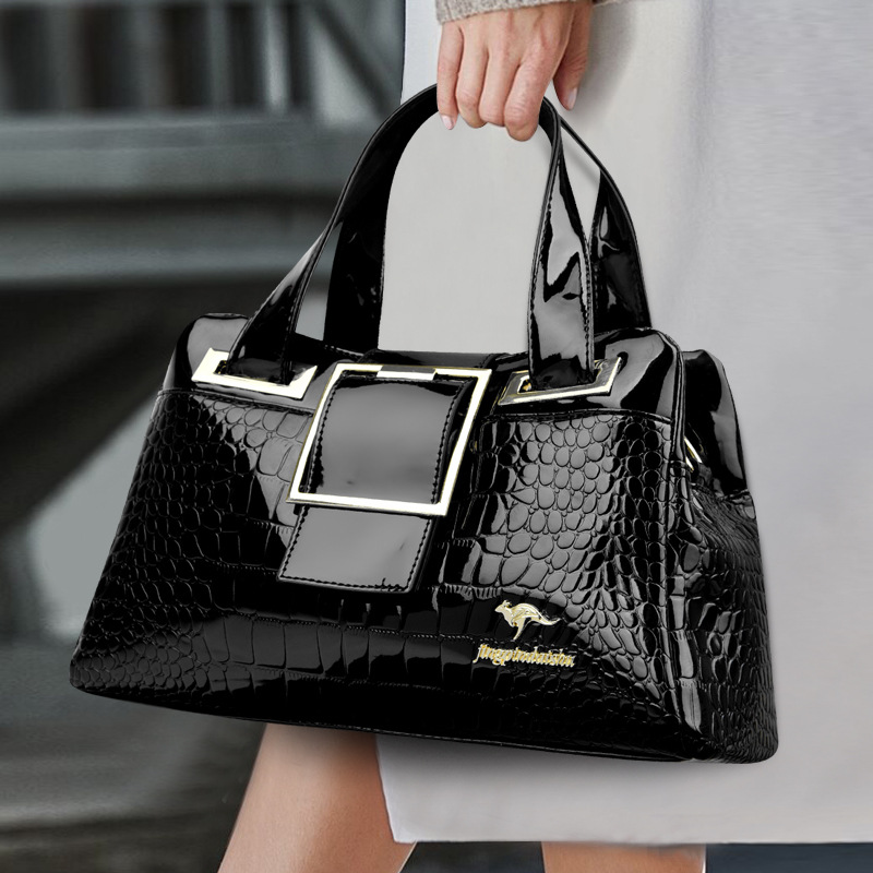 Cross-border 2026 New Model Middle-Aged Women's Bag Simple and Elegant Shoulder Crossbody Bag Fashionable Foreign Trade Handbag for Mothers Wholesale